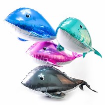 돌고래 은박풍선 파티장식 썸머 여름장식 바다 돌고래 풍선, 블루