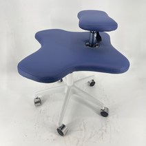 인체공학의자 고관절 척추 편안한 개발자용 사무직 장시간, 16. 다크 블루 - 오토매틱 버전 - 나일론 화이트