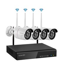YESKAMO 예스카모 무선 보안 CCTV 카메라 세트 8채널 300만화소 실내외겸용 스마트 방범카메라, KR-NK02-10804-2TB -세트2