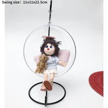 1:12 인형 집 미니어처 가구 스윙 의자 해먹 인형 집 장식 장난감 미니어처 정원 가구 스윙, 다색