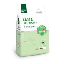 네츄럴랩 강아지 전연령 케어4 기능성 사료, 다이어트&면역케어, 3개, 6kg