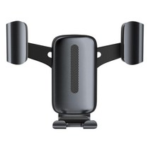 차량 휴대 전화 마운트 중력 핸즈프리 360도 고정 크래들 에어 벤트 클립에 적합, 87x110x85mm, 알루미늄 합금 실리콘, 회색