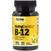 재로우 포뮬러스 입안에서 녹여먹는 메틸 B-12 1000mcg 100정