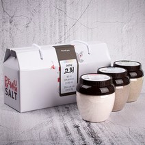 화산수천일염 히말라야 핑크소금&함초소금&녹차소금 3개입 소금 선물세트, 400g,500g,400g, 3개