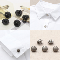 소잉데일리] 반콩 자개 진주 단추 모음 블라우스 원피스 의류 소품 다양한 디자인 여밈 장식 수선, 로즈엔 실버 56003, 2 반콩단추 1200