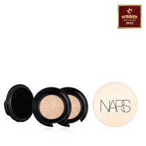 NARS 더블패키지 퓨어 래디언트 프로텍션 아쿠아 글로우 쿠션 SPF23/PA++ 리필 2개 세트, 핀란드