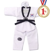 일프로- 미니백도복한벌 E-70 부착식 선물 도복 장식 해동검도 합기도 체육관 무술용품