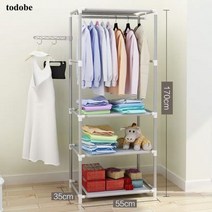 튼튼한 원목 행거 간단한 코트 랙 스탠드 스프레이 페인트 금속 가정 용품 보관 캐비닛 침실 옷장 옷장 바닥 옷걸이 후크, 2