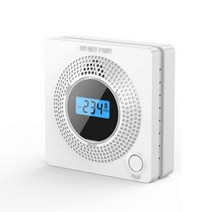 Tuya Wifi LCD CO 센서 85dB 사이렌 소리 일산화탄소 중독 경고 알람 탐지기 Alexa Google Smart Home, 01 black no battery