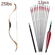 서바이벌 페인트볼 전통적인 사냥 리 커브 활 장궁 슈팅 2550Ibs 전문 적층 말, 25lbs set