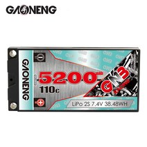 가오능 5200mAh 7.4V 110C 2셀 수퍼펀치 쇼티 RC 리포배터리, 5200mAh 2셀 XT60