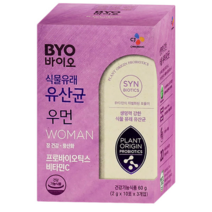 CJ제일제당 BYO 식물성 유산균 우먼 프로바이오틱스, 30포, 10박스