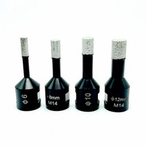 드릴 비트 연마기 다이아몬드 드릴 비트 타일 대리석 콘크리트 6 8 10 16mm 유리 화강암 도자기 앵글 그, 02 1pcs 8MM M14 Thread