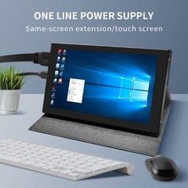 터치모니터금속 쉘 7 인치 1024*600 용량 성 터치 패널 TFT LCD 모듈 화면 디스플레이 라즈베리 파이 3 B, 01 CTP-IPS
