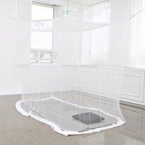 국산 화이트 특소형 1인용 사각 모기장 모기장텐트