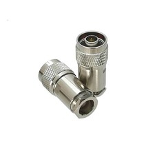 (호환) 1pce 커넥터 N 수 플러그 핀 클램프 RG8 RG213 RG165 LMR400 7DFB 케이블 스트레이트, 한개옵션1