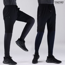 하이브리드 레이어드 스판 트레이닝바지 레깅스같은 쫀쫀함과 츄리닝바지 처럼 편안한바지 조거팬츠 M-2XL사이즈 고스판바지 여름바지