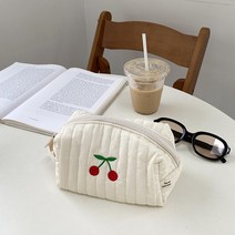 화장품 가방 휴대용 화장품 가방 귀여운 체리 보관 가방