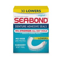 SEA-BOND Denture Adhesive Seals Lowers Original 30 Each (Pack of 4) SEA-BOND 의치 접착 씰이 원본을 낮 춥니 다 각, 1, 기타