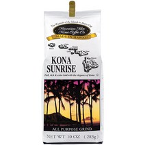 Hawaiian Isles 코나 선라이즈 그라운드 커피 283g 4팩 Hawaiian Isles Kona Coffee Co. Kona Sunrise