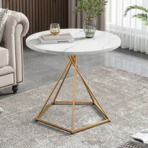 트위스트 골드프레임 원형 테이블 (화이트), 색상