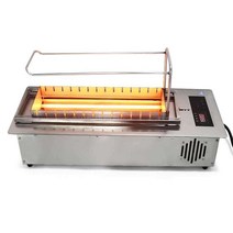 업소용 전기 자동 회전 양꼬치 숯불 화로 그릴 기계, 17 시리즈 3000와트 터치스크린