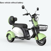 성인자전거 세발 어른 삼륜 3발 모든 체중계 전기 삼륜차 가정용 배, 7.Bare vehicle green