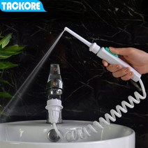 구강세정기 Tackore 구강 세척기 수도꼭지 치실 워터 제트 구현 관개 치아 클리너 멀티 노즐 청소, 한개옵션0