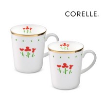 코렐 코디네이츠 금장머그 2P세트 루즈트리오, 코렐 금장머그 2P 루즈트리오