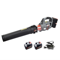 KM 36v 충전 무선 대포 송풍기 KMG-B6040 블로워 마끼다 배터리 호환 낙엽청소, 송풍기+국산 삼성셀 5Ah 배터리 2개+충전기, 1세트