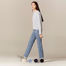 지오다노 413532 여성 NEW 한소희 슬림 스트레이트 데님 팬츠 05413532