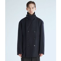 지플리시 오버 피코트 네이비 PEA코트 NY