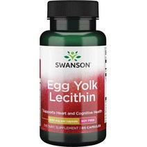 Swanson 스완슨 난유 캡슐 Egg Yolk Lecithin 60정