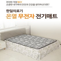 한일의료기 탄소 무전자 전기매트 _ 화이트베어 디자인 _ 안전한 마이콤 타이머 온도조절기, 싱글(전체난방)
