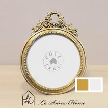 꼬떼따블 꼬떼따블 프렌치 엔틱리스 탁상액자-원형(HB8626) (2035714), (HB8626)