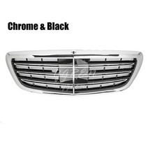 프론트 gt r 그릴 메르세데스 벤츠 s 클래스 w222 2014-2018 크롬 블랙, 02 Chrome with Black