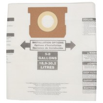 상점 Vac 5-8 갤런 Ridgid를 위한 6개의 PC 건조한 Vac 먼지 봉투 진공 청소기, 01 라이트 옐로우, 01 라이트 옐로우