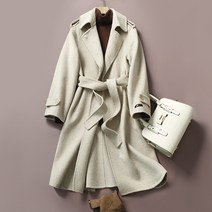 여자모직코트 추동자켓 간절기 핸드메이드 양면 울 롱코트 윈드브레이커 외투 아웃도어 윈드쟈켓 트렌치