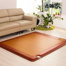 한일생활과학 온돌가 럭셔리 전기매트 전기장판, 황토문양 퀸 분리난방 150x200
