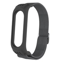 SUNZ Xiaomi MI Band 용 나일론 스트랩 6 5 4 3 탄성 교체 팔찌 스포츠 mi 스마트 워치 액세서리 루프 BC, 16-charcoal|For mi bamd 6