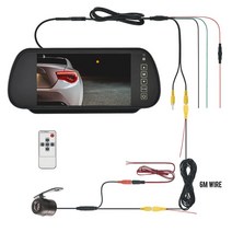 LCD 모니터 MJDOUD 7 인치 TFT LCD HD 자동차 백미러 카메라 역방향 주차 시스템 백업, 04 701-BT