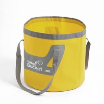 설겆이통 세차물통 워터백 폴딩 버킷 20L 옐로우 접이식세차통