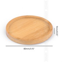 원목쟁반14 가지 타일 대나무 트레이 분재 홀더 홈 발코니 꽃 냄비 재배자 원예 액세서리, 02 round