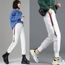 보온하다 경량 솜바지 방수 여자 방한바지