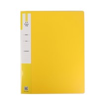 플러스샵 인덱스 클리어화일 A4 7색상 PP 20매 40매, 40매 노랑