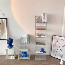 ACAA9B 미드 센추리 모던 사다리 책꽂이 철제 선반