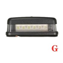 1x 10-30V LED 24V Truck Number Plate Lights Lighting Trailer Tractor RV ATV Lorry 12V Caravan Car Li, G