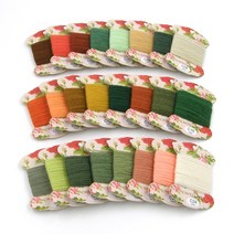 (당일출고) 프랑스자수용 울사 C세트 - 단색24색상 울사낱개구매 /프랑스자수울사 / 자수실세트, C02