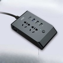 차량용 220V인버터 변압기 12V 24V 시거잭 트럭 전원, 24V300W+스마트AI컬러스크린
