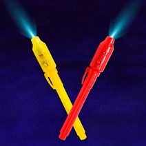 Diome UV펜 UV펜 자외선UV펜 시크릿펜 UV라이트펜 자외선라이트, 종류:노랑